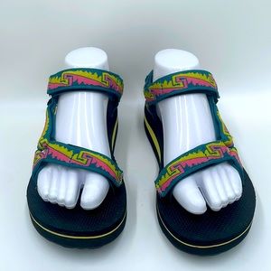 Teva Midform Universal Multi-Colored Aztec Print Sandals